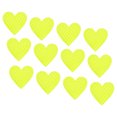 thumbnail image 1 of Uxcell Reflective Stickers, 12 Pack 1.61 x 1.57 Inch Adhesive Night Heart Shape Safety Tape Reflector, Green, 1 of 5