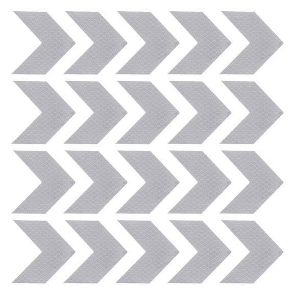 Uxcell Reflective Stickers, 20Pcs Arrow Reflective Sticker, Fluorescent White