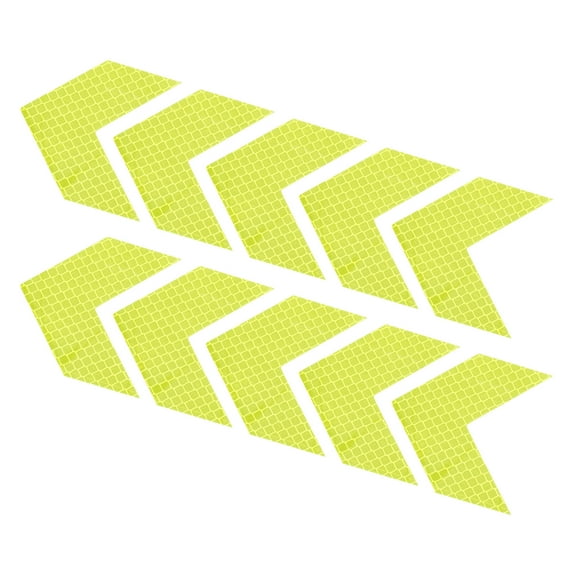 Uxcell Reflective Stickers, 30 Pack 2.36 x 2.36 Inch Adhesive Night Arrow Shape Safety Tape Reflector, Green