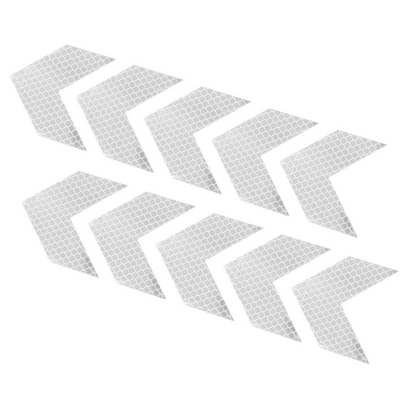 Uxcell Reflective Stickers, 30 Pack 2.36 x 2.36 Inch Adhesive Night Arrow Shape Safety Tape Reflector, White