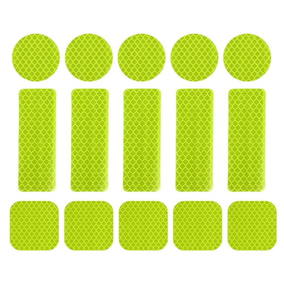 Uxcell Safety High Visibility Reflective Sticker Waterproof Driveway Reflector for Bicycle Motorcycle Fluorescent Green