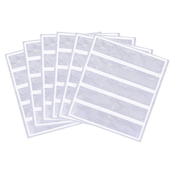 Uxcell Reflective Stickers, 30in6 Sets 4.5x1 Inch Adhesive Caution Warning Safety Tape Strips, White