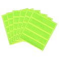 PATIKIL Safety Reflective Stickers – 5 Pack, 4.5 X 1 Inch, Fluorescent Yellow, Waterproof & Weatherproof For Helmets, Bikes, Clothing, And More