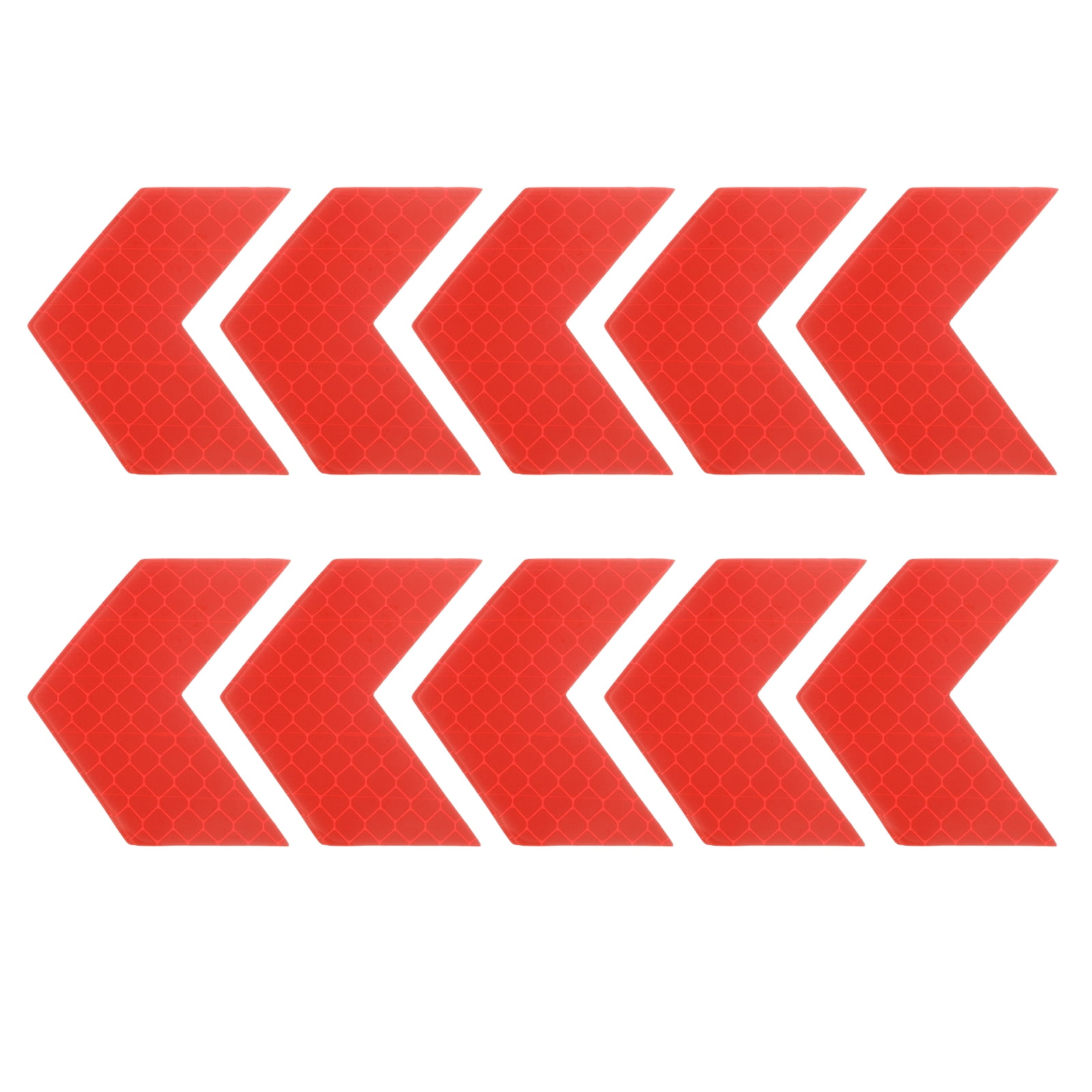 Uxcell Reflective Stickers (Arrow, Red) (50 Pcs) High Visibility Safety ...