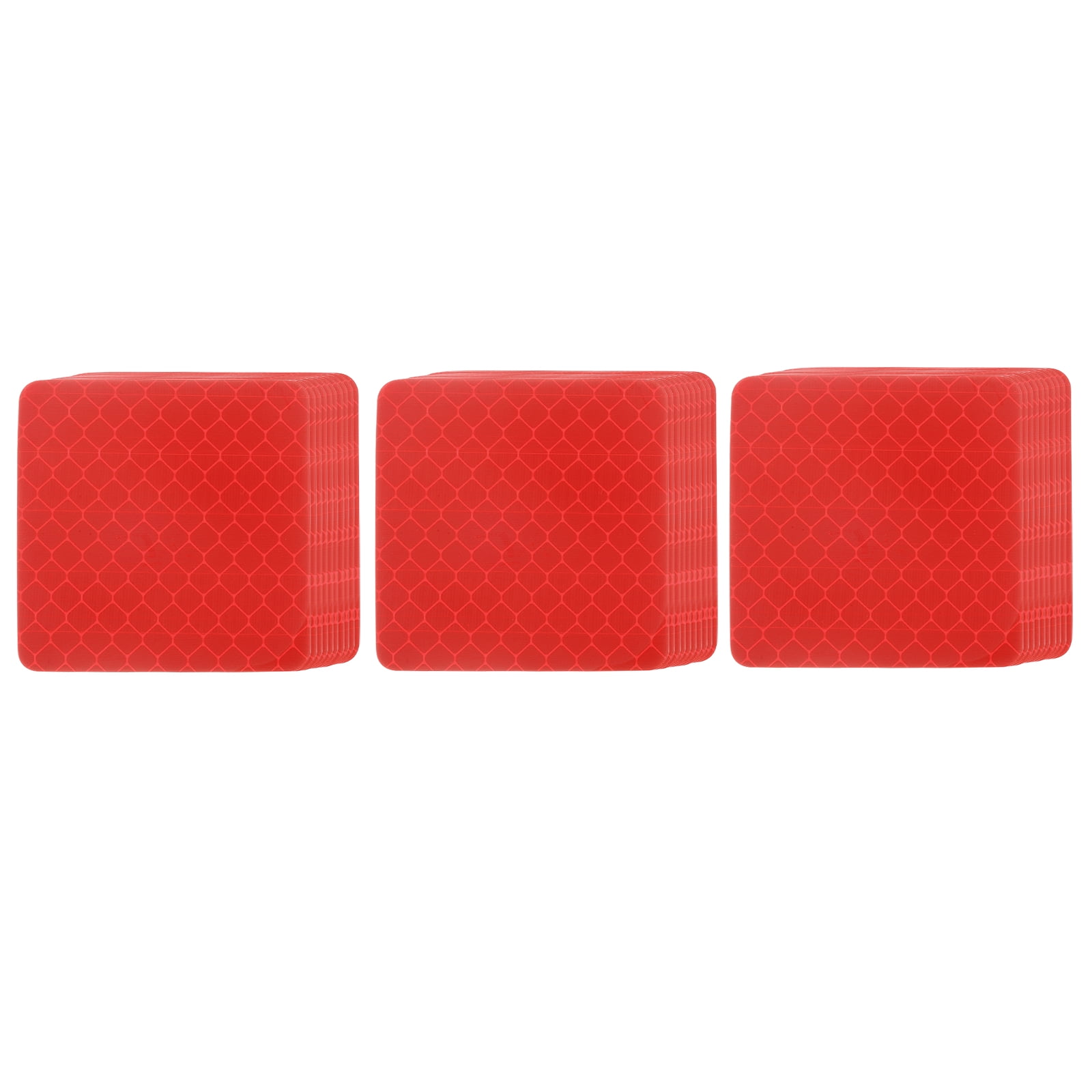 Uxcell Reflective Stickers (Square, Red) (50 Pcs) High Visibility ...