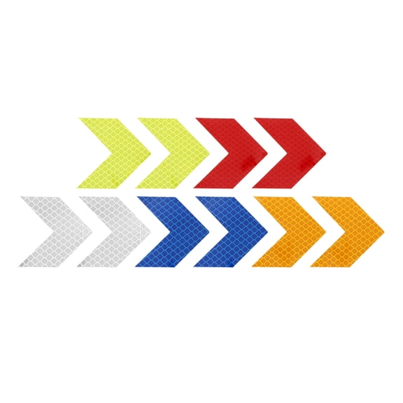 Uxcell Reflective Stickers Warning Arrow Reflector for Safety and Visibility 100