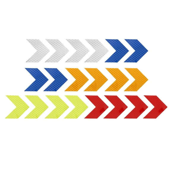 Uxcell Reflective Stickers Warning Arrow Reflector for Safety and Visibility 200