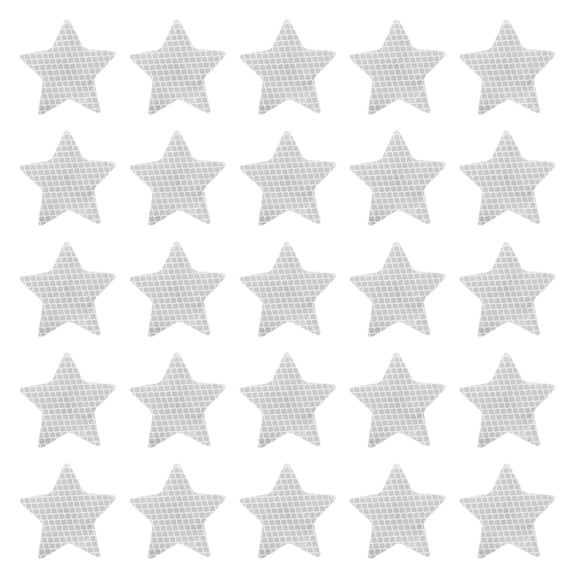 Uxcell Reflective Stickers Warning Star Reflector for Safety in Dark Conditions White