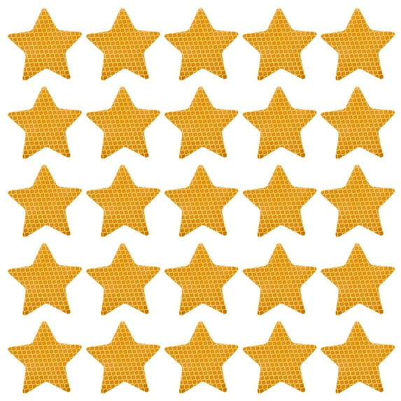 Uxcell Reflective Stickers Warning Star Reflector for Safety in Dark Conditions Yellow