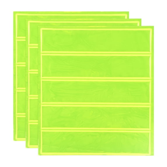 Uxcell Reflective Stickers, Waterproof Adhesive Night Warning Sticker High Visibility Safety Reflector Tape Strip Fluorescent Yellow