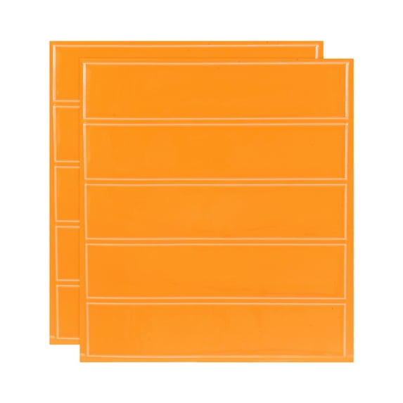Uxcell Reflective Stickers, Waterproof Adhesive Night Warning Sticker High Visibility Safety Reflector Tape Strips Orange Yellow