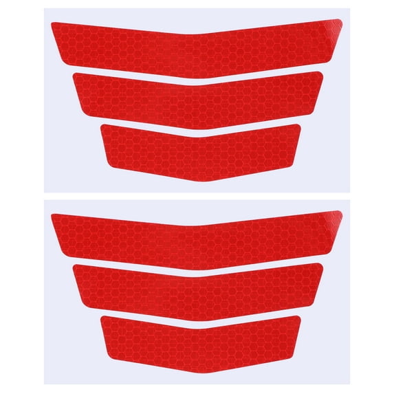 Uxcell Reflective Stripe Stickers, High Visibility Reflective Decals Safety Warning Decals for Cars Motorcycles Red