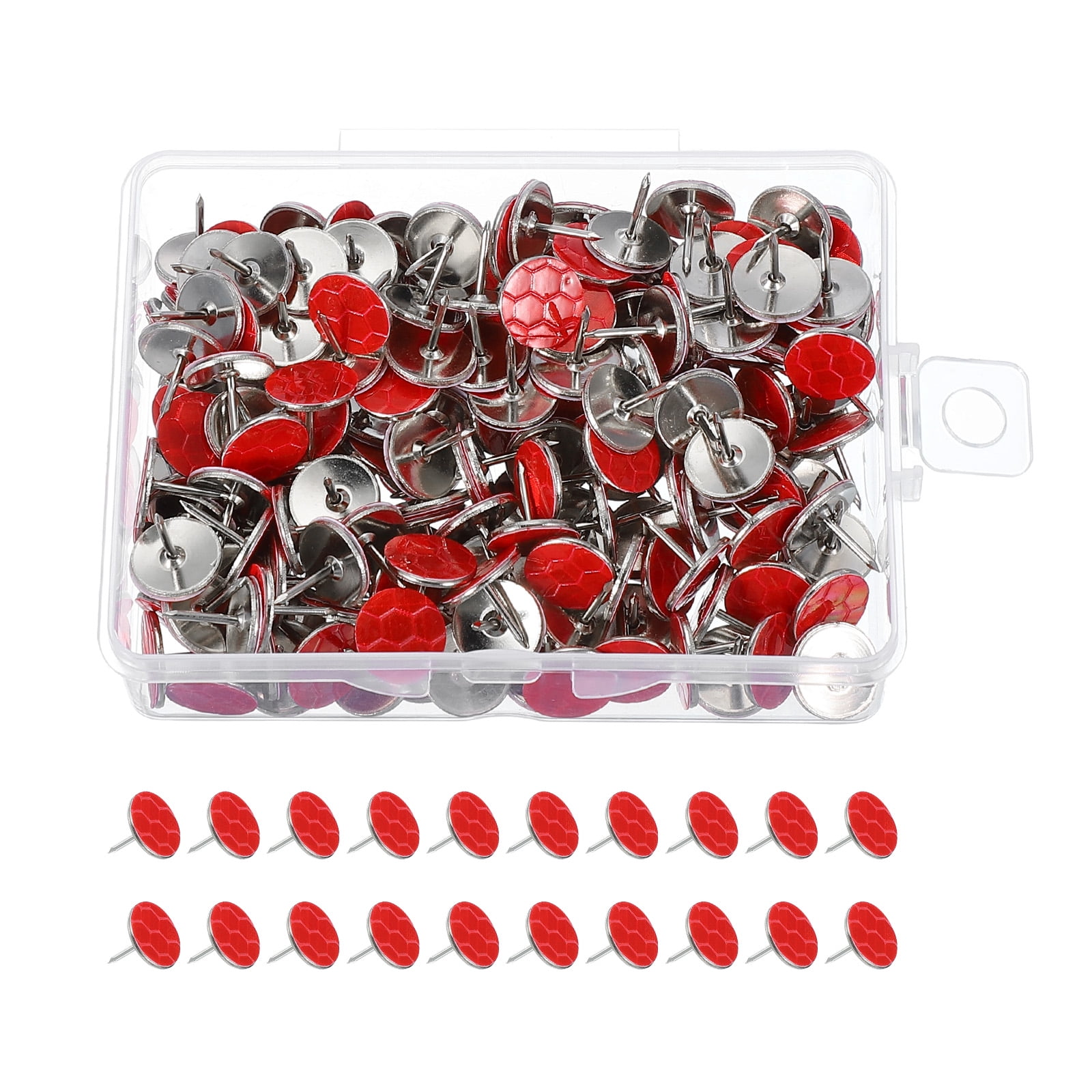 Uxcell Reflective Tack Trail Marking Tacks, Glow Tacks Reflective Thumb ...