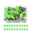 thumbnail image 1 of Uxcell Reflective Tack Trail Marking Tacks, Glow Tacks Reflective Thumb Tacks for Hunting Hiking Camping Tree Stand Green, 1 of 7
