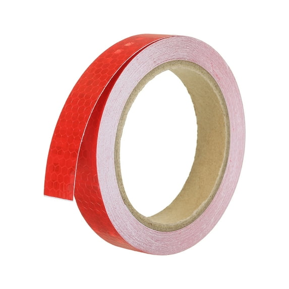 Uxcell Reflective Tape, 0.8"x33FT Waterproof High Visibility Warning Tape, Red