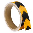 thumbnail image 1 of Uxcell Reflective Tape, 1 Roll 10 ft x 1-inch Adhesive High Visibility Safety Tape Reflector, Arrow Yellow Black, 1 of 6