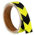thumbnail image 1 of Uxcell Reflective Tape, 1 Roll 10 ft x 1-inch Adhesive Safety Tape Reflector, Arrow Fluorescence Yellow Black, 1 of 6