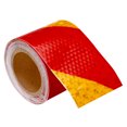thumbnail image 1 of Uxcell Reflective Tape, 1 Roll 10 ft x 2-inch Adhesive High Visibility Safety Tape Reflector, Yellow Red, 1 of 6