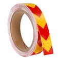 thumbnail image 1 of Uxcell Reflective Tape, 1 Roll 30 ft x 1-inch Adhesive High Visibility Safety Tape Reflector, Arrow Yellow Red, 1 of 6