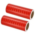 thumbnail image 1 of Uxcell Reflective Tape, 2 Roll 6" x 10 FT Waterproof Adhesive Warning Safety Tape, Red, 1 of 6