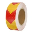 thumbnail image 1 of Uxcell Reflective Tape, 2"x98 Ft Waterproof Reflective Tape Warning Safety Tape Reflector for Trucks, Arrow Yellow Red, 1 of 6