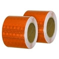 thumbnail image 1 of Uxcell 2Pcs Reflective Tape 2"x16 Ft Waterproof Reflective Tape Orange, 1 of 7