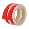 thumbnail image 1 of Uxcell Reflective Tape, 2pcs 0.8"x33FT Waterproof High Visibility Warning Safety Tape, Red, 1 of 6