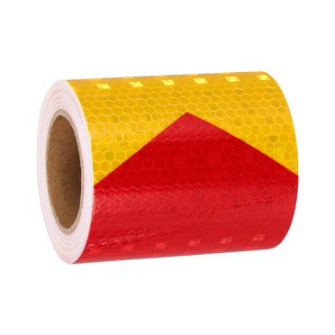 Red Reflective Tape 0.5"X10'-Waterproof Self-Adhesive Trailer Reflector Tape