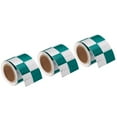 thumbnail image 1 of Uxcell Reflective Tape, 3 Roll 10 ft x 2-inch Adhesive High Visibility Safety Tape Reflector, Square Green White, 1 of 6