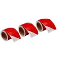 thumbnail image 1 of Uxcell Reflective Tape, 3 Roll 10 ft x 2-inch Adhesive High Visibility Safety Tape Reflector, White Red, 1 of 6