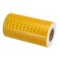 Uxcell Reflective Tape, 6" x 33 FT Waterproof Adhesive High Visibility Tape, Yellow