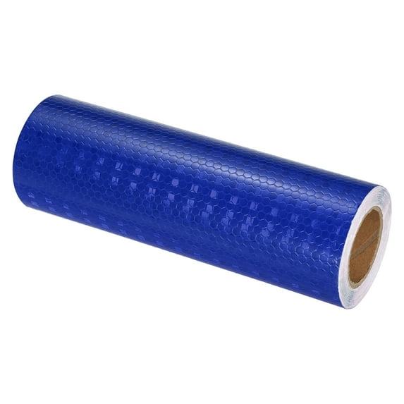 Uxcell Reflective Tape, 8" x 17 Ft Waterproof High Visibility Warning Safety Tape, Blue