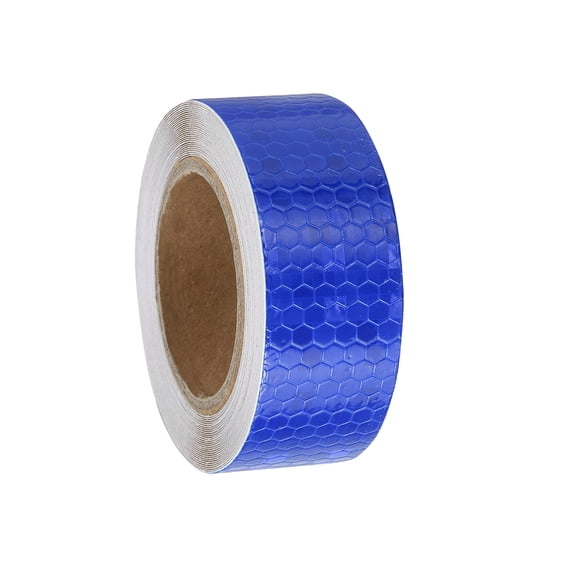 Uxcell Reflective Tape, Adhesive Trailer Reflector Tape Warning Safety Sticker High Visibility Night Reflector Blue 1 Inch x 16 Feet