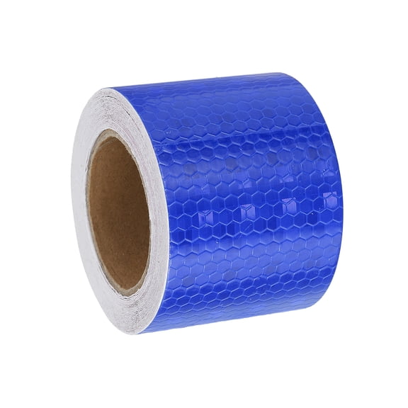 Uxcell Reflective Tape, Adhesive Trailer Reflector Tape Warning Safety Sticker High Visibility Night Reflector Blue 2 Inch x 16 Feet