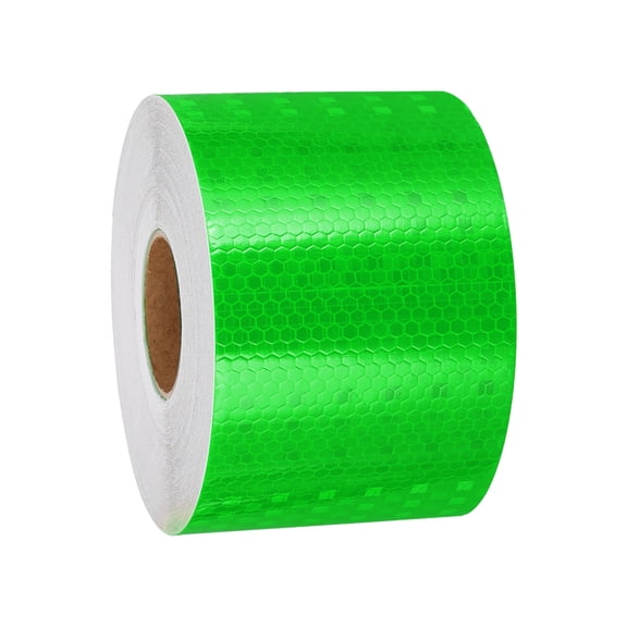 Uxcell Reflective Tape, Adhesive Trailer Reflector Tape Warning Safety Sticker High Visibility Night Reflector Green 3 Inch x 82 ft