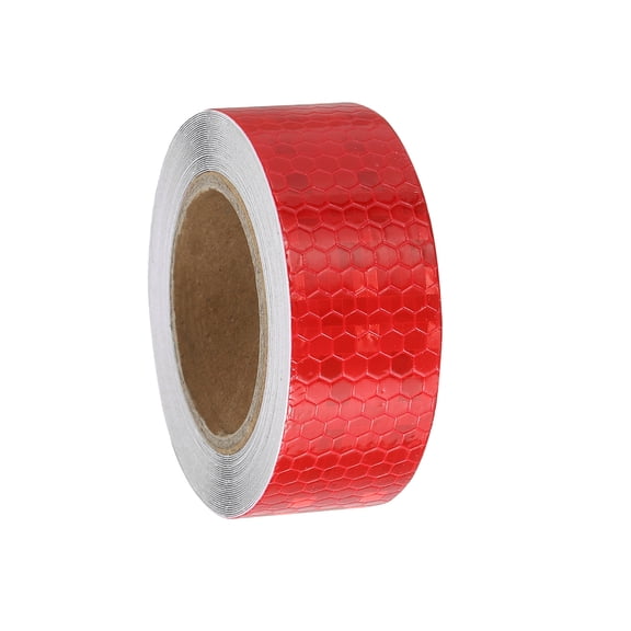 Uxcell Reflective Tape, Adhesive Trailer Reflector Tape Warning Safety Sticker High Visibility Night Reflector Red 1 Inch x 16 Feet