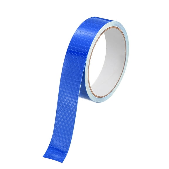 Uxcell Reflective Tape Caution Warning Sticker Adhesive Tape 1 Inch x 16 Ft Waterproof Marking Tape Blue