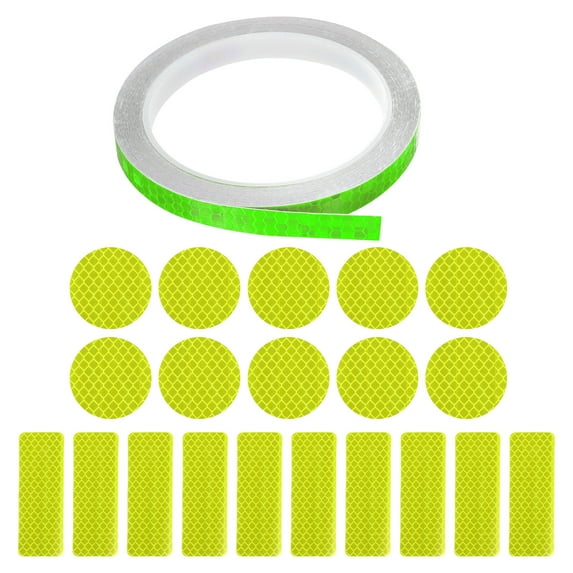 Uxcell Reflective Tape, High Viscosity Adhesive Tape Outdoor Waterproof Warning Reflective Strip, 1 Set, Green
