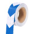 thumbnail image 1 of Uxcell Reflective Tape, Self-Adhesive Trailer Reflector Tape Waterproof Warning Sticker Blue-white 1 Inch x 16 Feet, 1 of 6