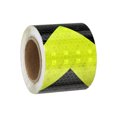 thumbnail image 1 of Uxcell Reflective Tape, Self-Adhesive Trailer Reflector Tape Waterproof Warning Sticker Fluorescent Yellow-black 2 Inch x 16 Feet, 1 of 6