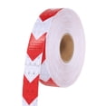 thumbnail image 1 of Uxcell Reflective Tape, Self-Adhesive Trailer Reflector Tape Waterproof Warning Sticker Red-white 1 Inch x 82 Feet, 1 of 6