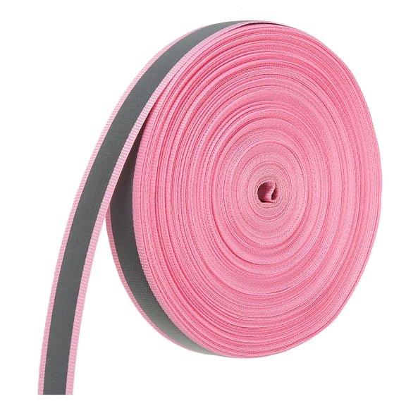 Uxcell Reflective Tape Strip, 15mm x 22yards Reflective Tape, Pink
