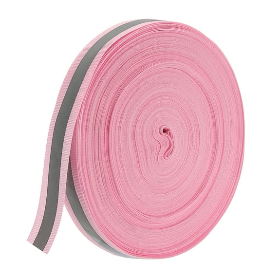 Uxcell Reflective Tape Strip, 20mm x 50yards Reflective Tape for Clothing Raincoats, Pink