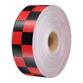 thumbnail image 1 of Uxcell Reflective Tape, Waterproof Self Adhesive High Visibility Caution Warning Safety Tape Red/Black, 1 of 7