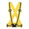 thumbnail image 1 of Uxcell Reflective Vest Adjustable High Visibility Safety Vest 1.5" Strip for Cycling Running Walking Dark Yellow, 1 of 5