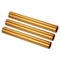 thumbnail image 1 of Uxcell Relay Track Baton Aluminum Alloy Tube Race Athletics Stick, Gold 3 Pack, 1 of 5