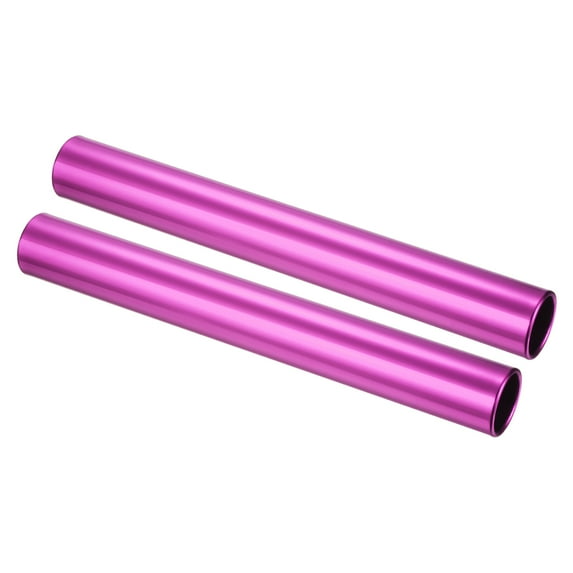 Uxcell Relay Track Baton Aluminum Alloy Tube Race Athletics Stick, Pink 2 Pack