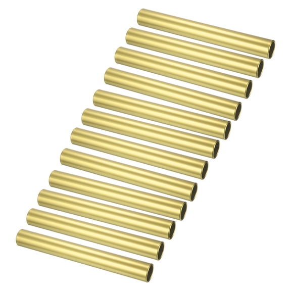 Uxcell Relay Track Baton Aluminum Tube Field Running Race Stick for Athletics Sport, Yellow 12 Pcs