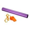 thumbnail image 1 of Uxcell Relay Track Baton Aluminum Tube Field Running Race Stick with Whistle for Athletics, Purple, 1 of 6