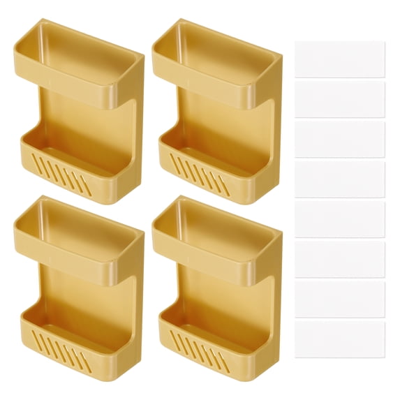 Uxcell Remote Control Holder Caddy Organizers TV Remotes Stand, Yellow 4 Pack